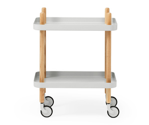 Block Trolley, Light Grey