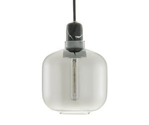 Amp Pendant Lamp, Smoke Grey / Black