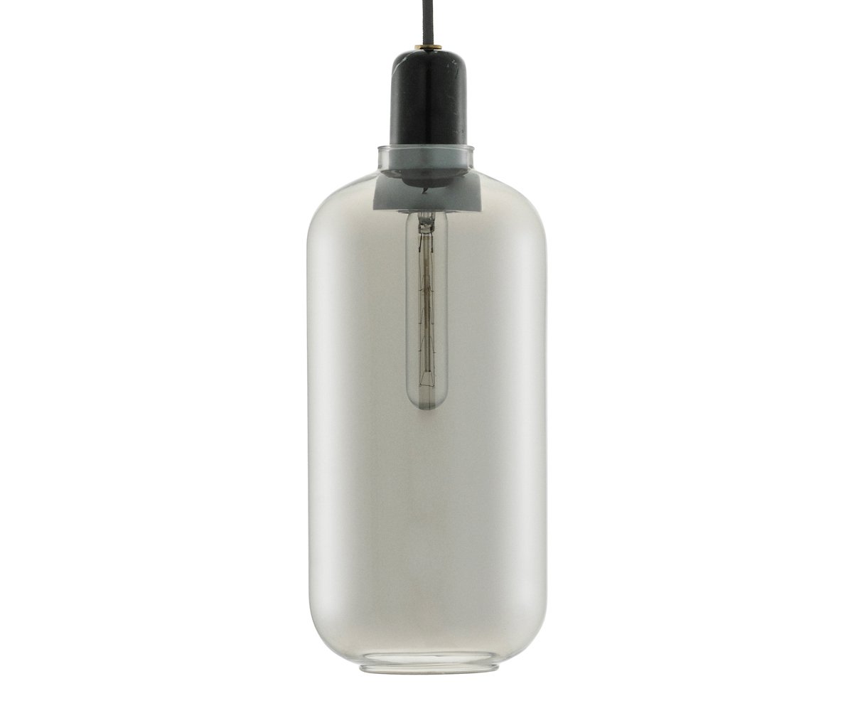 Normann Copenhagen Amp-riippuvalaisin savunharmaa/musta, K 26 cm