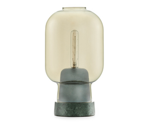 Amp Table Lamp, Gold/Green