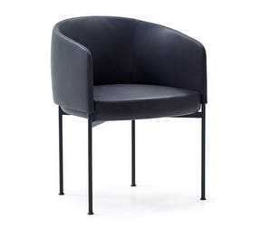 Bonnet Dining -tuoli, Master-nahka 80 musta, K 58 cm Bonnet Dining -tuoli, Master-nahka 80 musta, K 58 cm