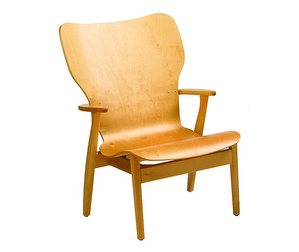 Domus Lounge Chair, Honey-Coloured Stain