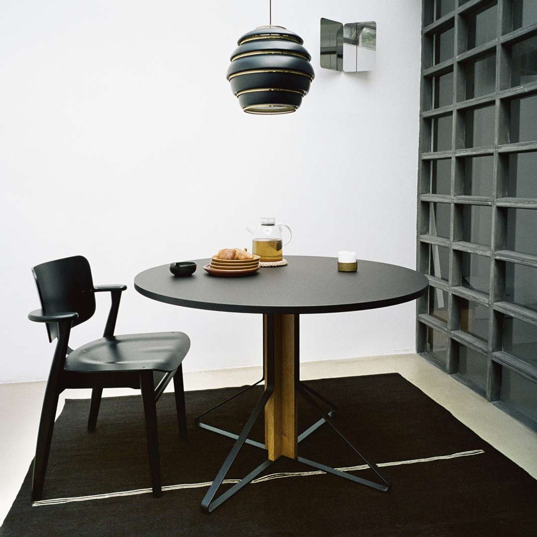Artek Domus Chair, Stained Black | Vepsäläinen