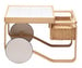 Tea Trolley 900, Birch/White