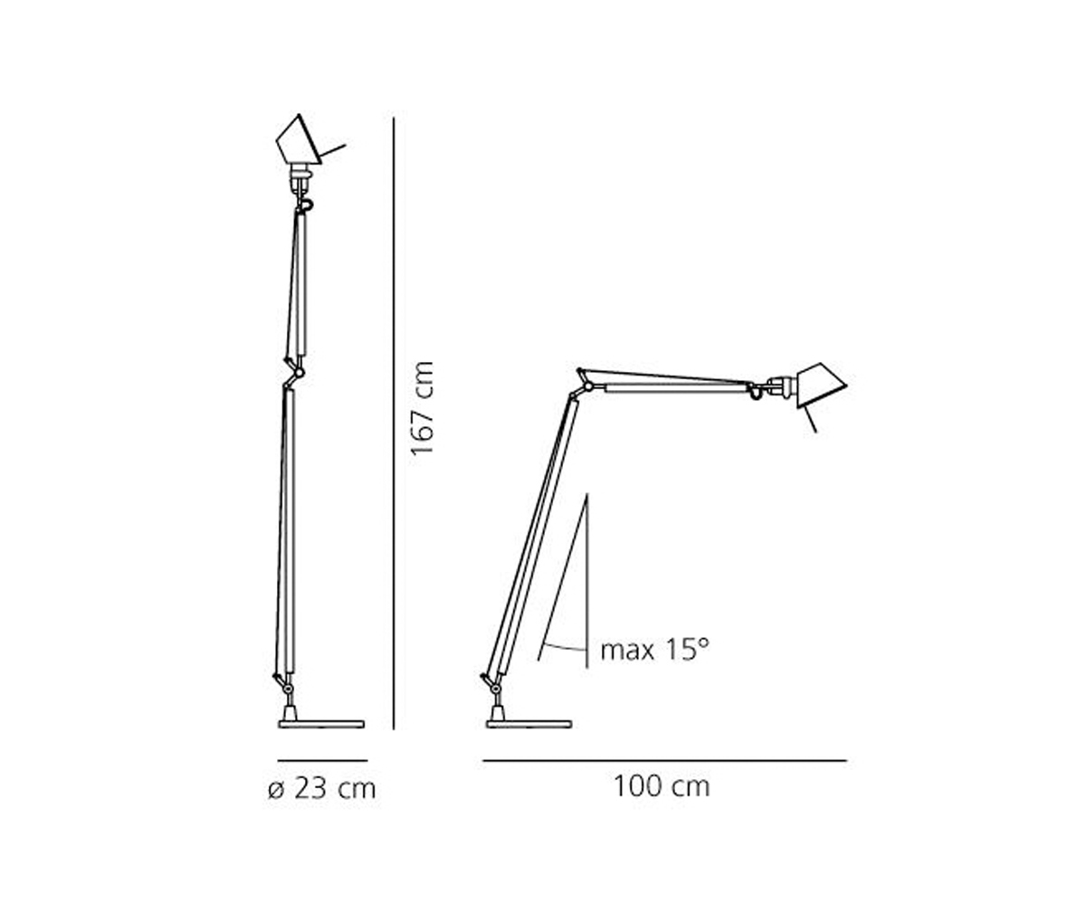 Tolomeo Lettura -lattiavalaisin