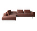 Amsterdam Corner Sofa, Estoril Leather 0954 Suede, W 228 cm