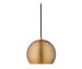 Ball Pendant Lamp, Matt Brass, ø 18 cm