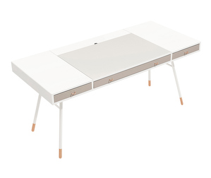 Cupertino Desk, White/Oak, 75 x 170 cm