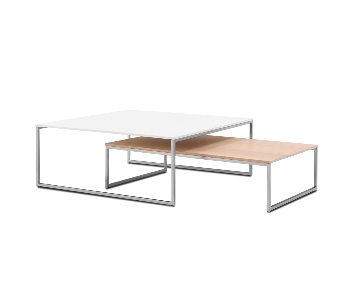 BoConcept Lugo Coffee Table, White / Steel Leg | Vepsäläinen