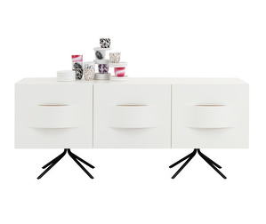 Ottawa Sideboard, White, 180 x 75 cm