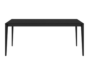 Torino-ruokapöytä, musta, 80 x 180 cm