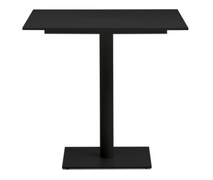 Torino-ruokapöytä, musta, 80 x 80 cm
