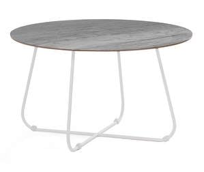 Taverny Coffee Table, White/Grey, ø 85 cm