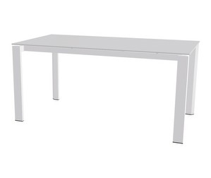 Duca -jatkettava ruokapöytä, valkoinen, 85 x 130/190 cm