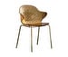 Saint Tropez Chair, Brass/Amber