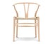 CH24 Wishbone Chair, Soaped Beech, Natural-Coloured Seat