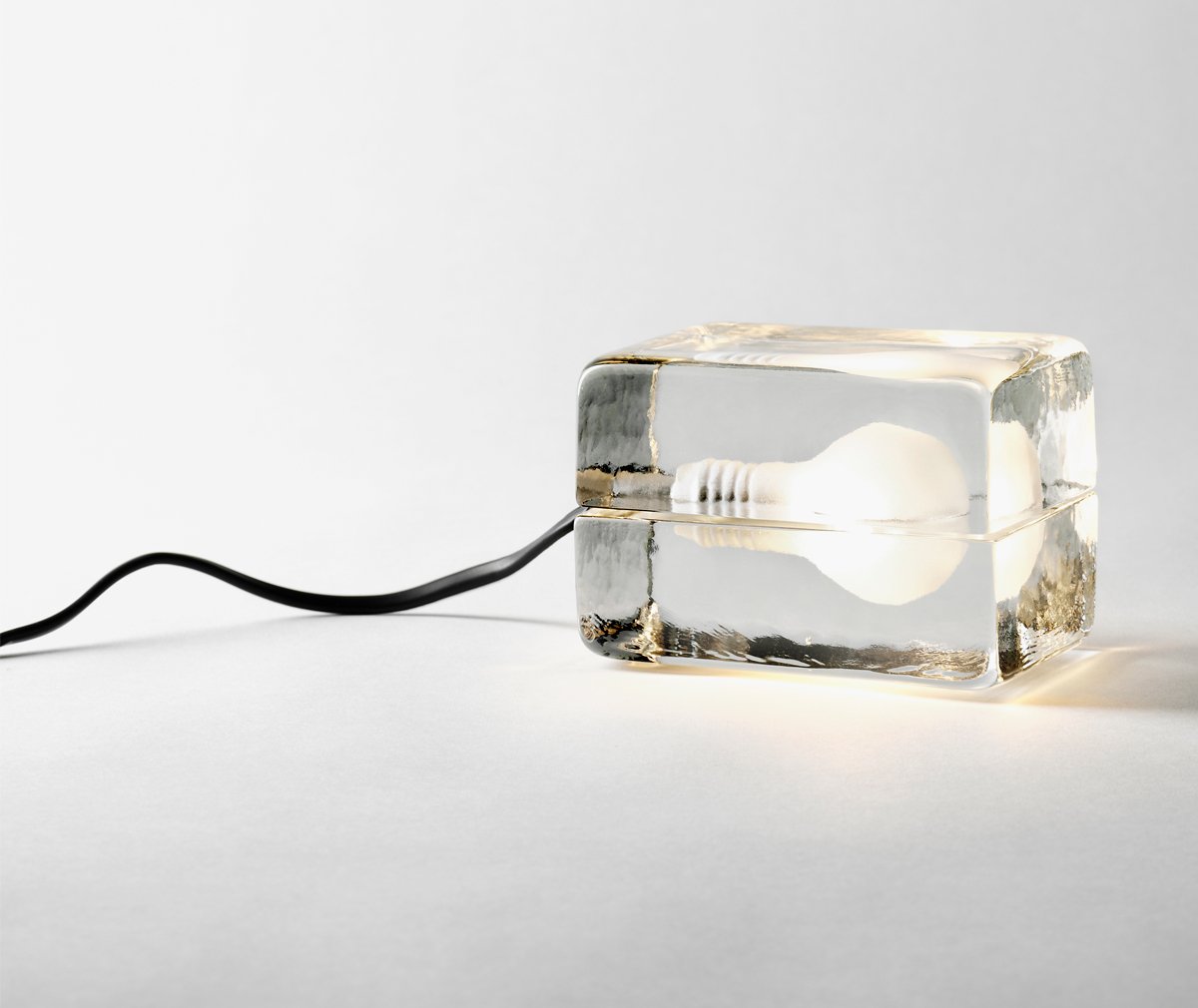 Lampe à poser, Block mini, transparent, L12cm, H7cm - Design House  Stockholm - Luminaires Nedgis