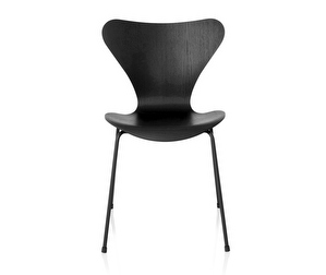 Chair 3107, “Series 7”, Black, Coloured Ash, Monochrome