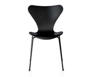 Chair 3107, “Series 7”, Black, Lacquered, Monochrome