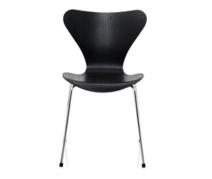 Chair 3107, “Series 7”, Black, Coloured Ash