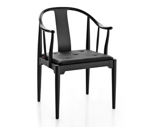 China Chair -tuoli, musta