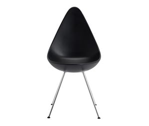 Drop Chair, Black/Chrome