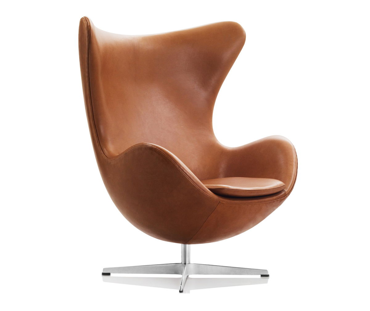 Fritz Hansen Egg Chair Grace Leather Walnut