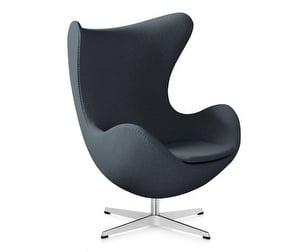 Egg Chair, Fame Fabric Dark Grey