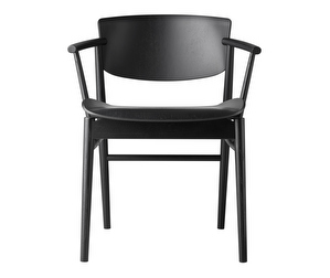 N01-tuoli, musta maalattu tammi