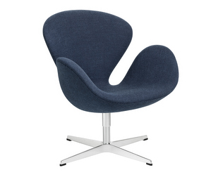 Swan Armchair, Capture Fabric 6001 Blue