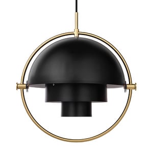 Multi-Lite-riippuvalaisin, messinki/musta, ø 36 cm Multi-Lite-riippuvalaisin, messinki/musta, ø 36 cm