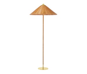 Tynell 9602 -lattiavalaisin, rottinkivarjostin Tynell 9602 -lattiavalaisin, rottinkivarjostin