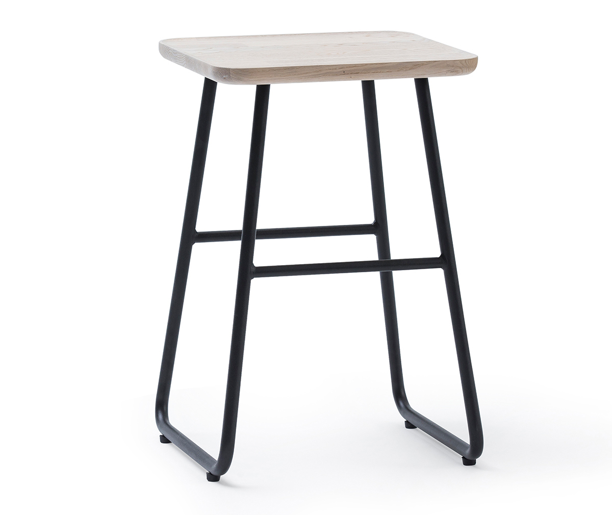 Jensen Add-On Floor Bedside Table White Lacquered