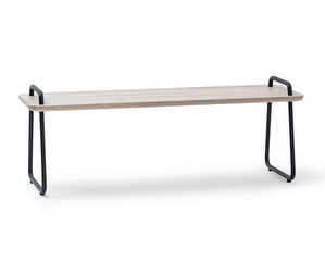 Sit-On Bench, White Lacquered
