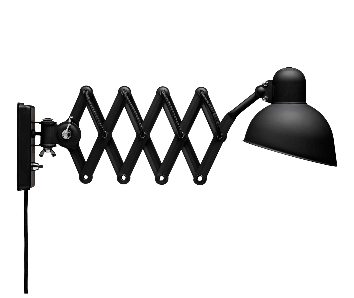 Fritz Hansen Kaiser Idell Wall Lamp Matt Black, 6718-W