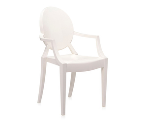 Louis Ghost Chair, White