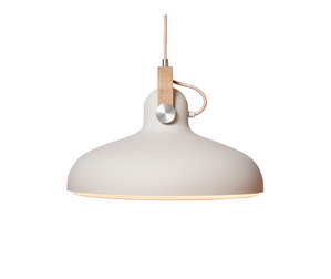 Carronade Large Pendant Lamp, Sand/Oak