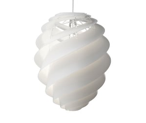 Swirl 2 Pendant Lamp, White, H 70 cm