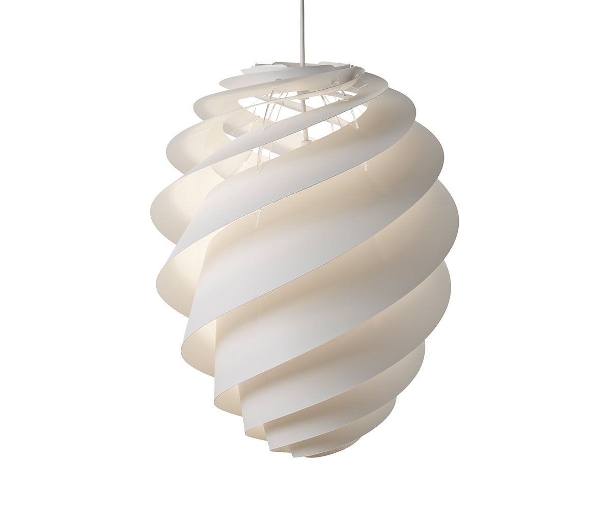 (ジャンク品) LE KLINT SWIRL PENDANT 2 ホワイト Le Klint Swirl 2 Pendant Lamp, White | Vepsäläinen