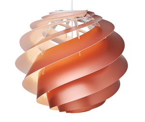 Swirl 3 Pendant Lamp, Copper, ø 35 cm