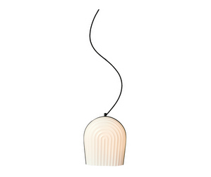 Arc Pendant Lamp, White/Black