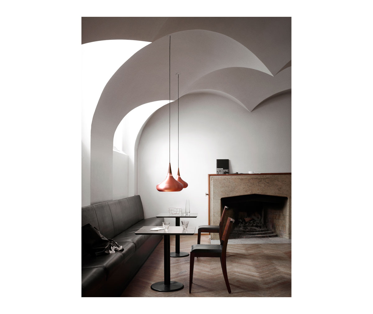 Fritz Hansen Orient P2 Pendant, Copper | Vepsäläinen