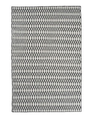 Elliot-matto, white/black, 170 x 240 cm