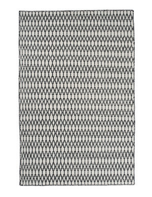 Elliot Rug, White/Black, 200 x 300 cm