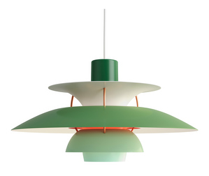 PH 5 Pendant Light, Green/Orange