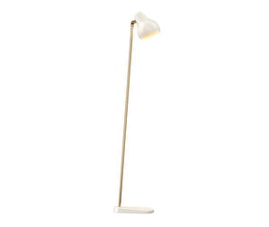 VL38 Floor, White/Brass