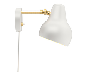 VL38 Wall Lamp, White/Brass