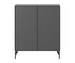 Cover Cabinet, Anthracite, Black Legs