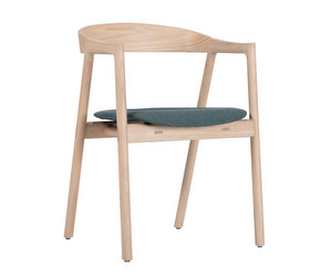 Muna Chair, Oak/Blue-Green