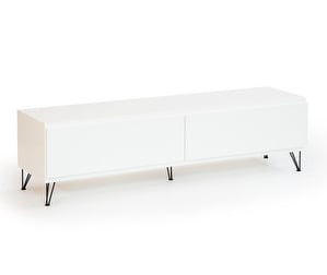 Mup Sideboard, White, W 156 cm, Black Viiva Legs